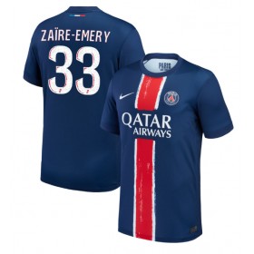 Paris Saint-Germain Warren Zaire-Emery #33 Hjemme skjorte 2024-25 Kortermet